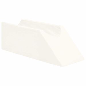 vidaXL Kājas spilvens 68 x 25 x 21,5 cm Ciets PU putas Balts
