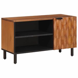 vidaXL Televizora skapī&scaron;a Akācijas brūnais apdare 80 x 33 x 46 cm
