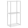 vidaXL Tubulārais plaukts Balts 42,5 x 27 x 91,5 cm Alumīnijs