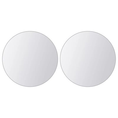 vidaXL spoguļflīzes, 16 gab., apaļas, stikls