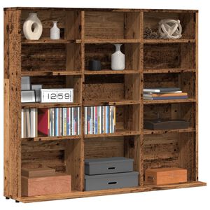 vidaXL CD skapis Old Wood 100x23x89,5 cm Engineered Wood