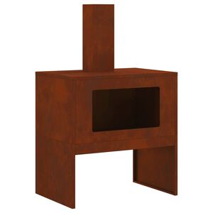 vidaXL Uguns bedre Rūsa 60 x 40 x 96 cm Novecināts tērauds
