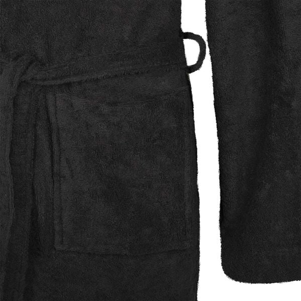 vidaXL Peldmētelis KINN Melna XL Kokvilna