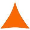 vidaXL saulessargs, 6x6x6 m, trijstūra forma, oranžs oksforda audums