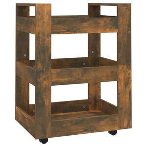 vidaXL virtuves ratiņi, ozolkoka krāsa, 60x45x80 cm, inženierijas koks