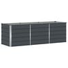 vidaXL Puķu kaste Antracīts 240 x 80 x 75 cm Tērauds