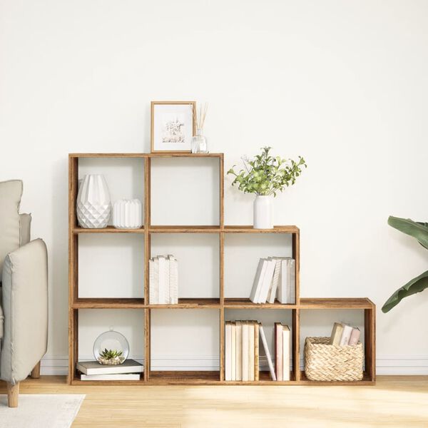 vidaXL telpas sadalītājs, grāmatu plaukts, 3 līmeņi, 137,5x29x103,5 cm