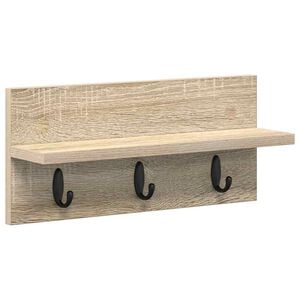 vidaXL Sienas pakaramais Pie sienas Sonoma ozols 40 x 10,5 x 18 cm