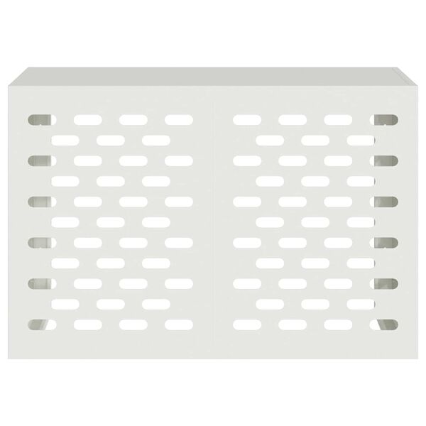 vidaXL Gaisa kondicioniera pārsegs Balts 90 x 40 x 60 cm Tērauds