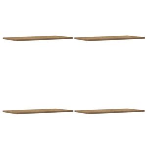 vidaXL sienas plaukti 4 gab. koka krāsa 60x30x1,5 cm inženierijas koks