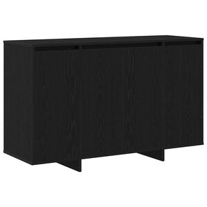 vidaXL Puse Melns ozols 120 x 41 x 75 cm Inženierijas koks