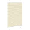 vidaXL Pleated Blind Cream 85x100 cm Auduma platums 84,4 cm