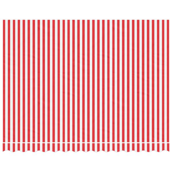 vidaXL nojumes maiņas jumts, sarkanas un baltas svītras, 3,5x2,5 m