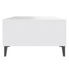 vidaXL kafijas galdiņ&scaron;, 103,5x60x35 cm, balts, inženierijas koks