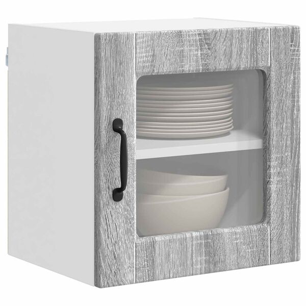 vidaXL Virtuves Skapis ar plauktu 2 pcs Pelēks Sonoma 40 x 31 x 40 cm