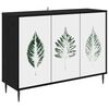 vidaXL Puse HANAU Melns ozols 102 x 33 x 76 cm Inženierijas koks