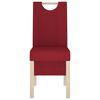 vidaXL virtuves krēsli, 6 gab., vīnsarkans audums