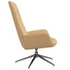 vidaXL atpūtas krēsls, krēmkrāsas mākslīgā zam&scaron;āda