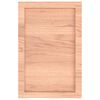 vidaXL vannasistabas letes virsma, 40x60x(2-6)cm, apstrādāts masīvkoks