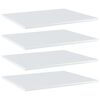 vidaXL plauktu dēļi 4 gab. spīdīgi balti 60x50x1,5cm inženierijas koks