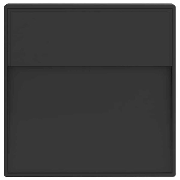 vidaXL āra LED sienas lampa, melnas, liets alumīnijs