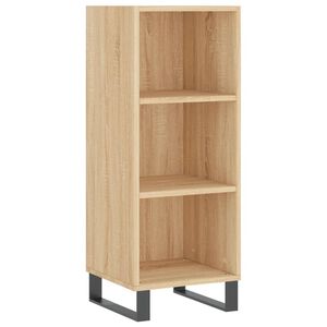 vidaXL plaukts, ozolkoka krāsā, 34,5x32,5x90 cm, inženierijas koks