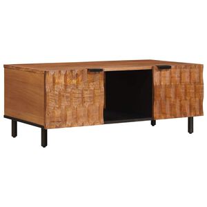 vidaXL Kafijas galdiņ&scaron; Brūna 100 x 54 x 40 cm Cieta mango koksne