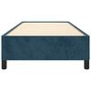vidaXL gultas rāmis bez matrača, tum&scaron;i zils samts, 100x200 cm
