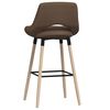 vidaXL bāra krēsli, 2 gab., pelēkbrūns audums