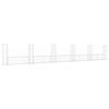 vidaXL gabionu siena ar 6 stabiem, U-forma, dzelzs, 620x20x100 cm