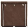 Apavu skapis ar pārsegu, 115x28x110 cm, brūns audums