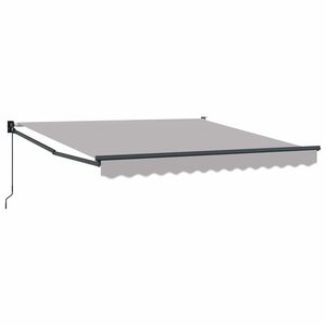 vidaXL Nolokāms markīze Gai&scaron;i pelēka 350 x 250 cm