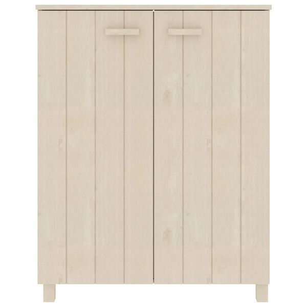vidaXL apavu skapis HAMAR, medus brūns, 85x40x108 cm, priedes koks