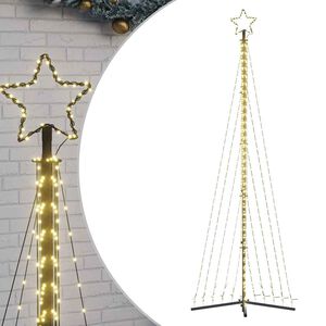 vidaXL LED Ziemassvētku eglīte 495 LED Silti Balta 300,5 cm