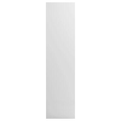 vidaXL skapis, 50x50x200 cm, spīdīgi balts, skaidu plāksne