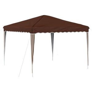 vidaXL Pop-up svinību teltis Brūna 288 x 288 x 245 cm Oksforda audums