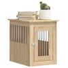 vidaXL suņu būris, ozolkoka krāsa, 45x62x59 cm, inženierijas koks
