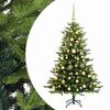 vidaXL Mākslīgā Ziemassvētku egle ar bumbiņu 150 cm 150 LED
