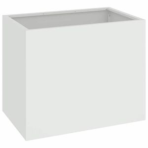 vidaXL Dārza stādītājs Balts 50 x 32 x 40 cm Auksti velmēta tērauds