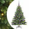 vidaXL Mākslīgā Ziemassvētku eglīte su 150 LED Zaļa 120 cm PE un PVC