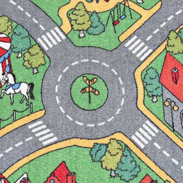 vidaXL Spēļu paklājs Pelēka 200 x 90 cm audums