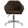 vidaXL biroja krēsls, tum&scaron;i brūns audums