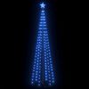 vidaXL Ziemassvētku koks, 136 zilas LED lampiņas, 70x240 cm