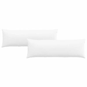 vidaXL Dīvāna spilveni 2 pcs Balts 120 x 40 cm audums