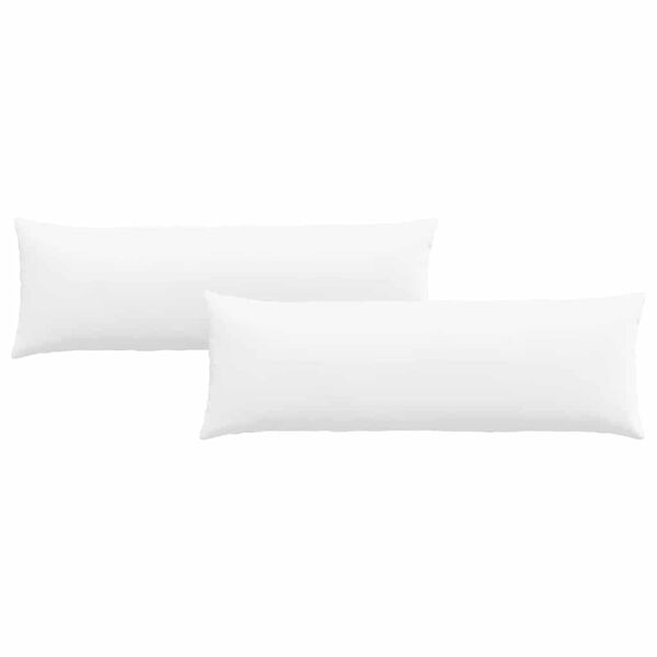 vidaXL Dīvāna spilveni 2 pcs Balts 120 x 40 cm audums