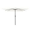 vidaXL Dārza parasols Smilšu 295 x 295 x 245 cm Poliesters un tērauds