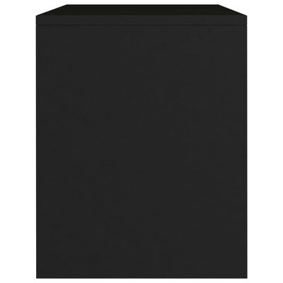 vidaXL naktsskapīši, 2 gab., 40x30x40 cm, melni, skaidu plāksne