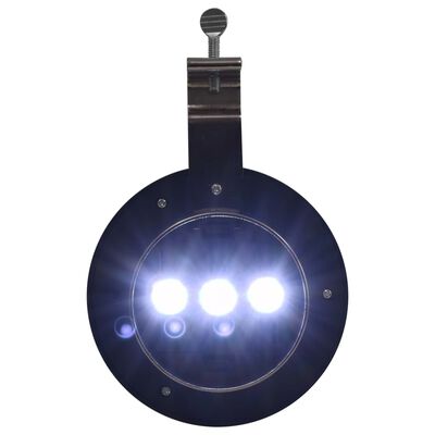 vidaXL apaļas āra solārās lampas, 6 gab., 12 cm, LED, baltas