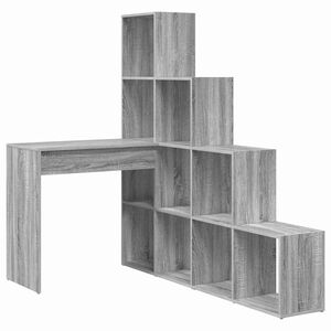 vidaXL Stūra rakstāmgalds Pelēks Sonoma 101,5 x 149,5 x 149,5 cm