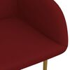 vidaXL virtuves krēsli, 2 gab., vīnsarkans samts